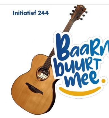 Ook muziekwinkel heeft meegedaan door de actie te delen op hun socials. De gitaar op de foto is gelijk aan gitaar Lisa.